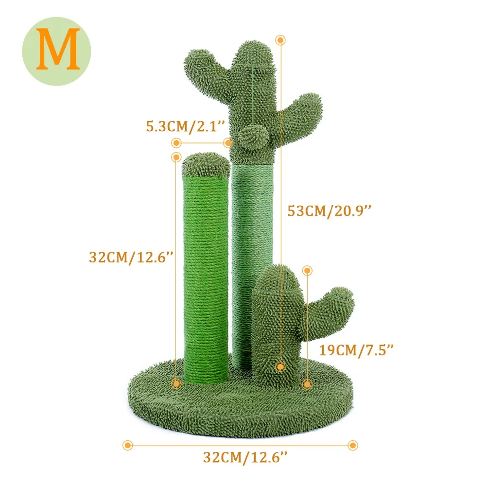 Modern Cat Tree Cactus Tower Scratching Posts For Large Cats - onlinemegasale.com