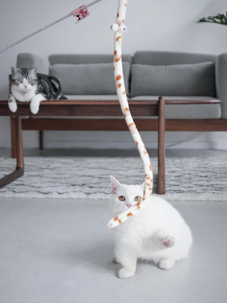 Feather Cat Teaser Interactive Toy - Colorful - onlinemegasale.com