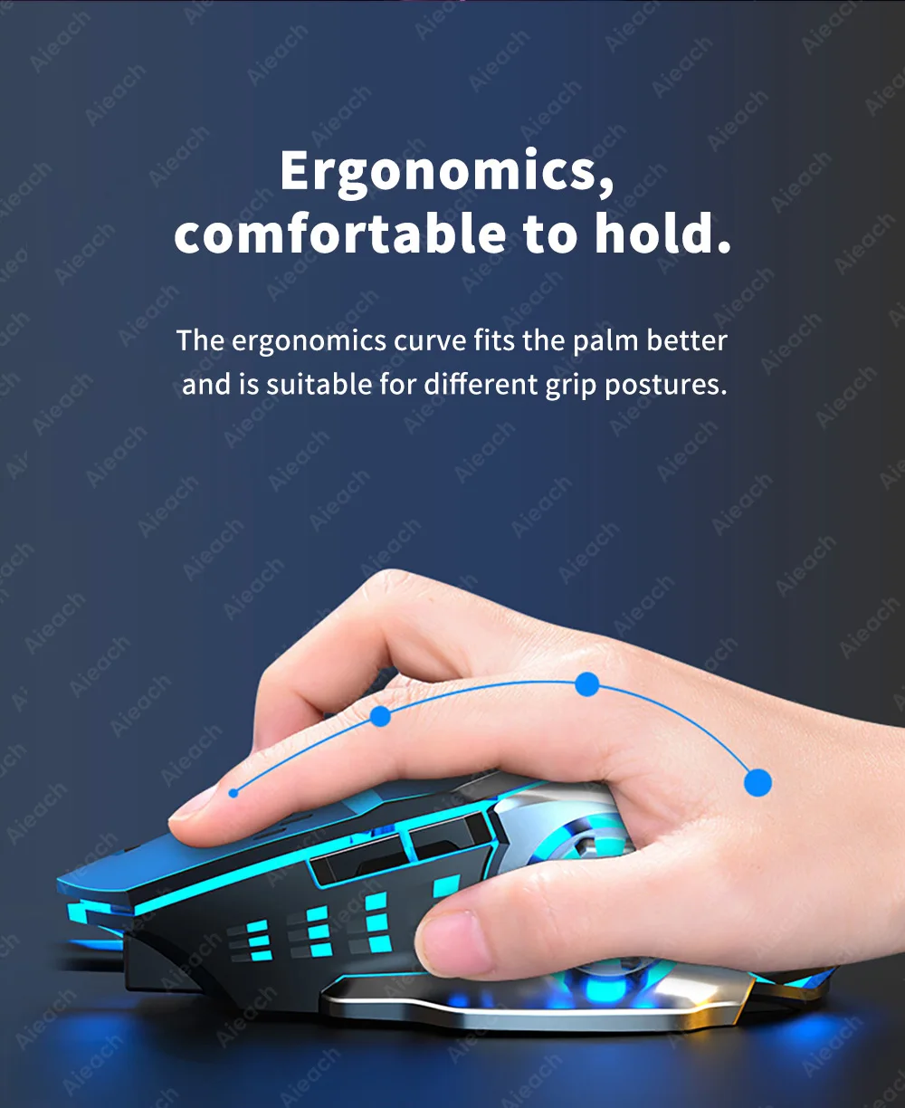 Rechargeable Wireless Mouse Gaming Computer Silent Bluetooth Mouse USB Mechanical E-Sports Backlight PC Gamer Mouse For Computer - onlinemegasale.com Rechargeable Wireless Mouse Gaming Computer Silent Bluetooth Mouse USB Mechanical E-Sports Backlight PC Gamer Mouse For Computer - onlinemegasale.com