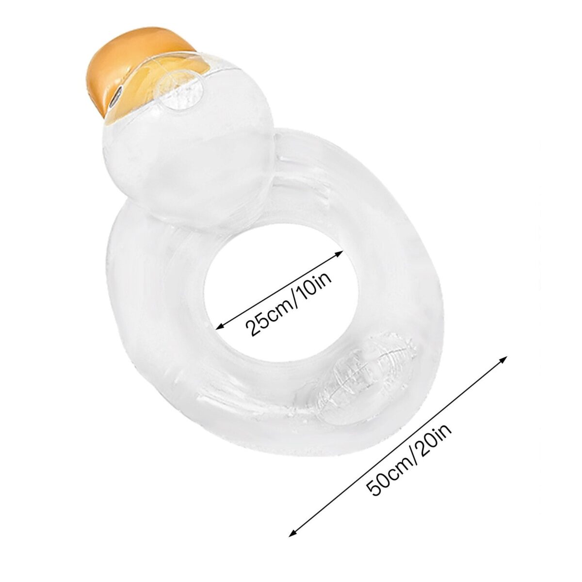 Duck-Shaped Baby Swimming Ring - onlinemegasale.com