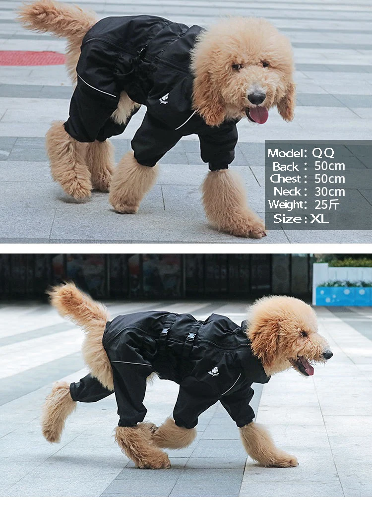 Dog Outdoor Waterproof Reflective Raincoat Medium Large Dogs - onlinemegasale.com