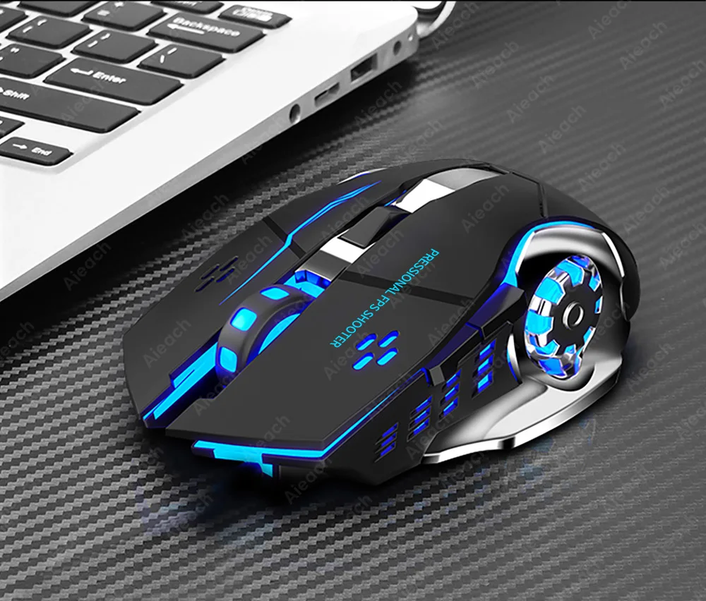 Rechargeable Wireless Mouse Gaming Computer Silent Bluetooth Mouse USB Mechanical E-Sports Backlight PC Gamer Mouse For Computer - onlinemegasale.com