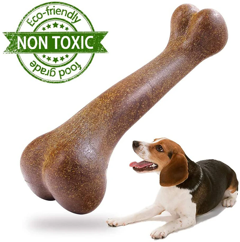 Indestructible Dog Bone Natural Non-Toxic Puppy Toy - onlinemegasale.com