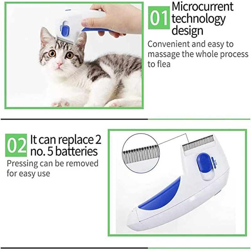 Electric Pet Grooming Brush for Dogs and Cats - onlinemegasale.com