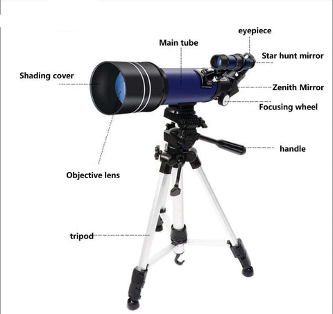 Space Telescope for Beginners Equipped with 150X magnification and 3X Barlow lens - onlinemegasale.com telescope for sale