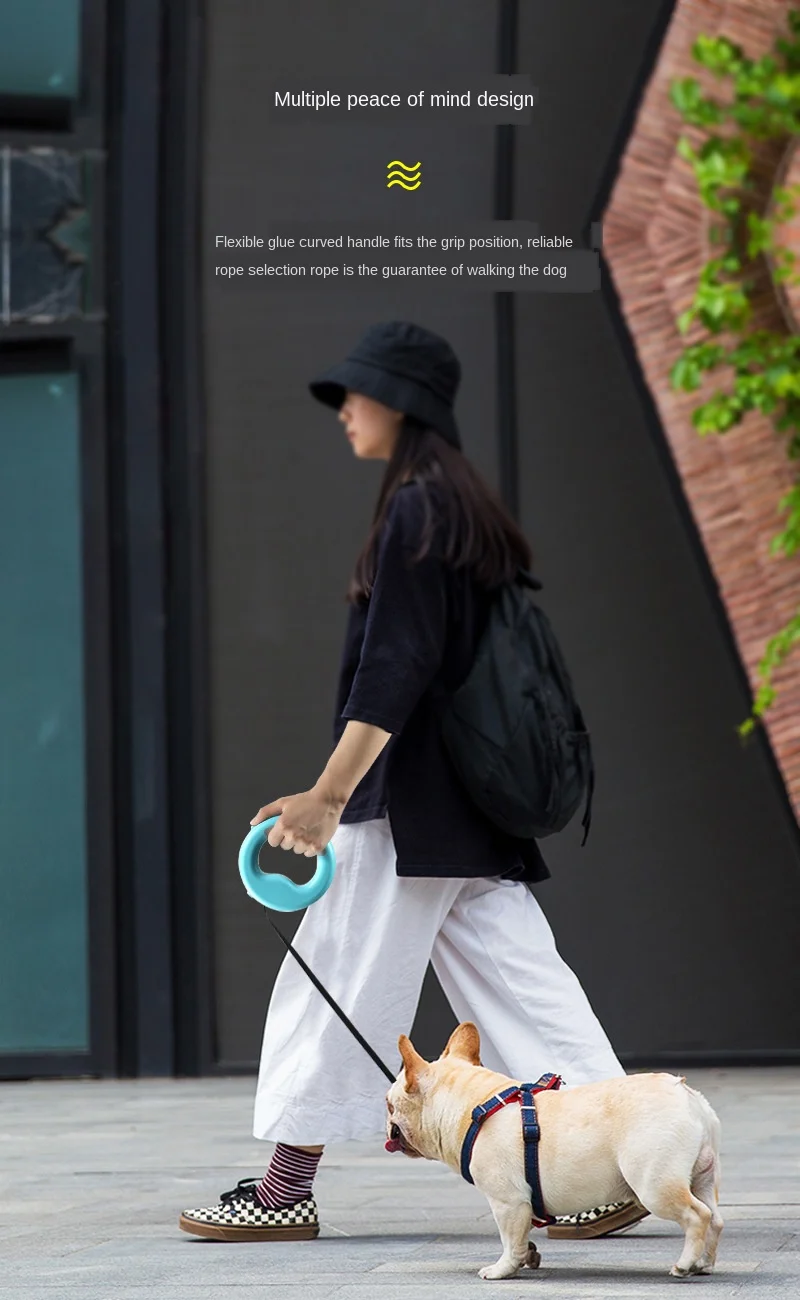 Retractable Dog Leash Led lighting Flexible Traction Rope Belt 10ft - onlinemegasale.com