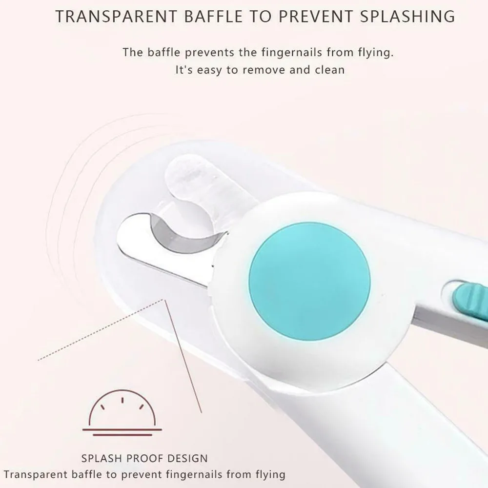 Professional LED Safety Pet Nail Clippers Stainless Steel Convenient Nail Cutter - onlinemegasale.com