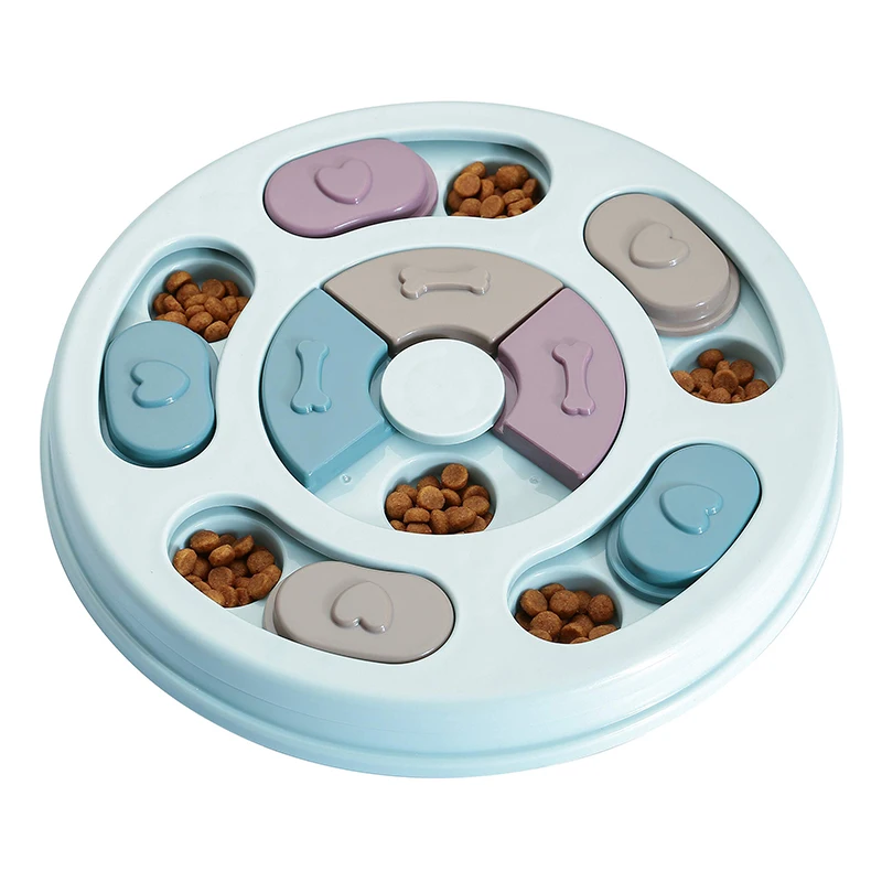 Interactive Food Feeder Slowly Eating Dispenser Non-Slip Bowl Dog Puzzle Toy - onlinemegasale.com