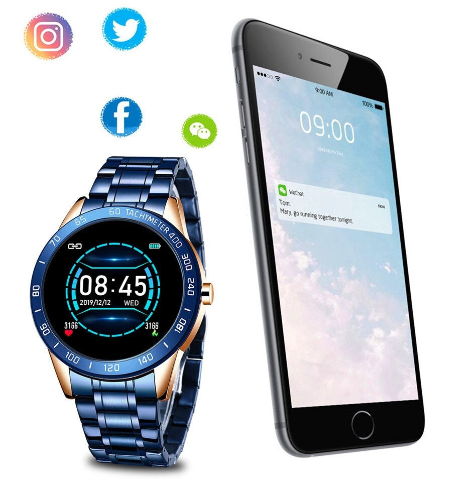 Luxury Watch - Fitness Tracker, Blood/Heart Monitor, Phone Sync - onlinemegasale.com Luxury Watch - Fitness Tracker, Blood/Heart Monitor, Phone Sync - onlinemegasale.com