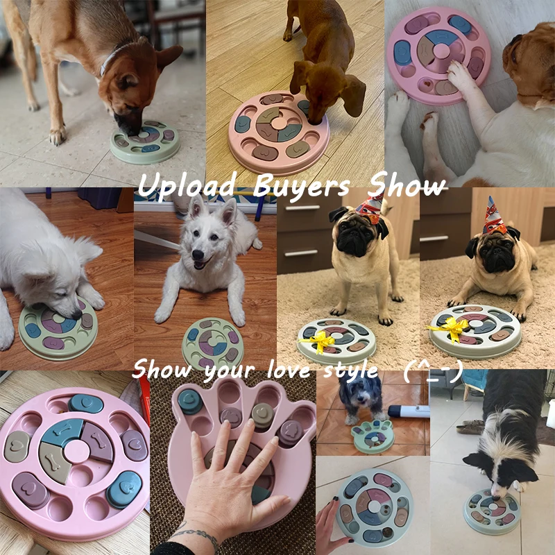 Interactive Food Feeder Slowly Eating Dispenser Non-Slip Bowl Dog Puzzle Toy - onlinemegasale.com