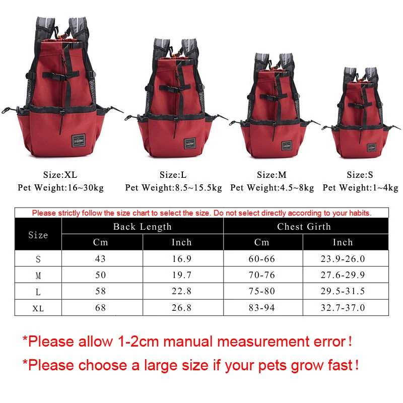Dog Backpack Carrier Hiking Bag - onlinemegasale.com