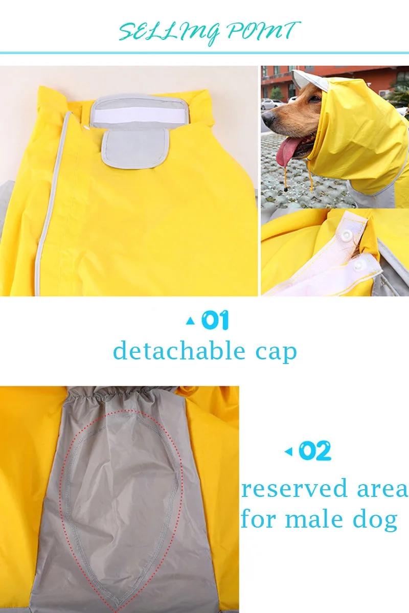 dog raincoat with legs