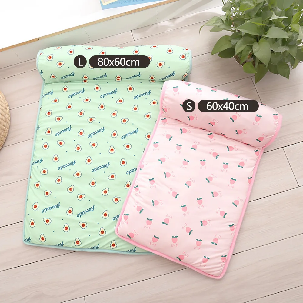 Dog Cooling Mat Breathable Bed With Pillow - onlinemegasale.com