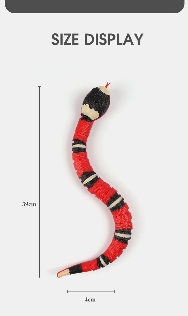 Interactive Cat Electric Snake Toy - onlinemegasale.com