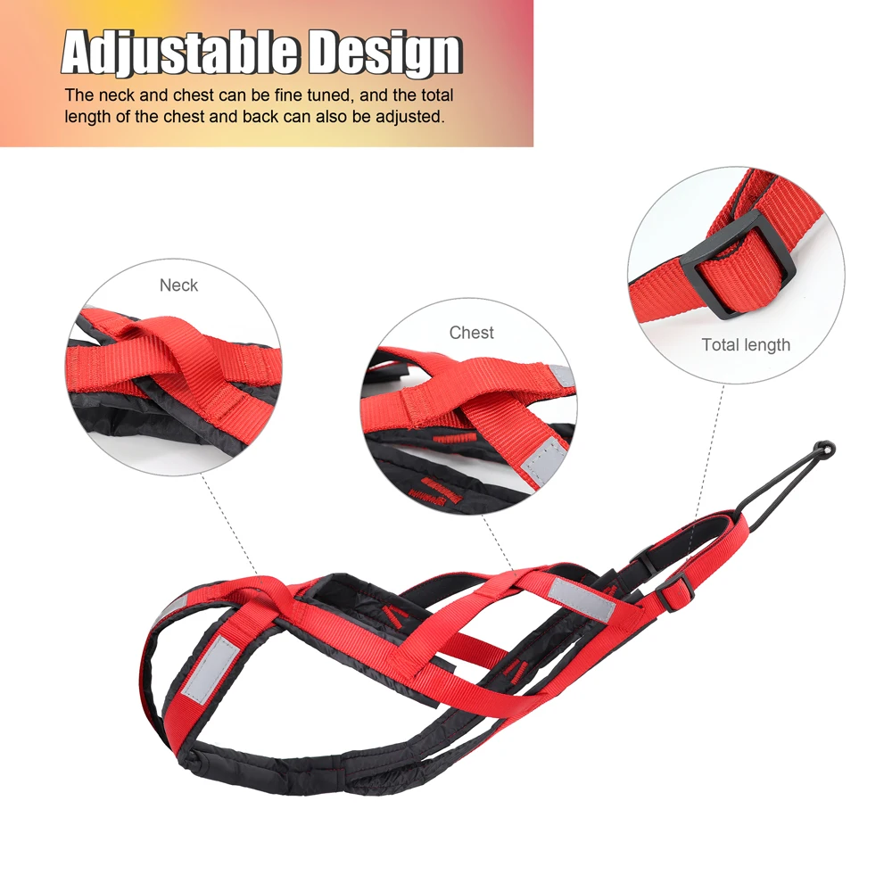 Waterproof Reflective Dog Harness for Sledding & Outdoor Adventures - onlinemegasale.com
