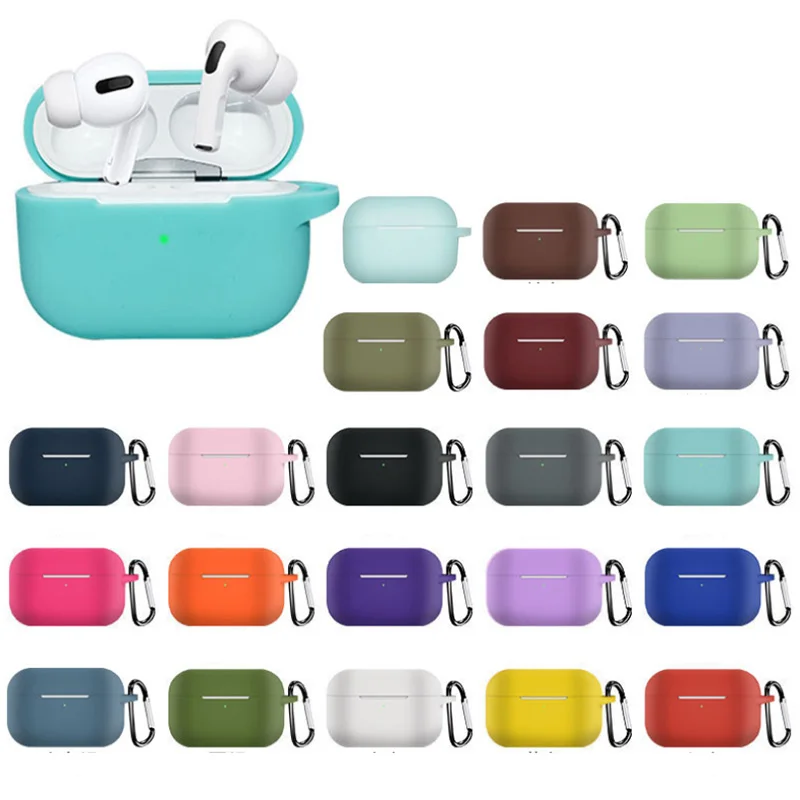 Liquid Soft Silicone Case For Airpods Pro Case Wireless Bluetooth Case for airpod pro Case Cover Air Pods pro Fundas Capa Coque - onlinemegasale.com