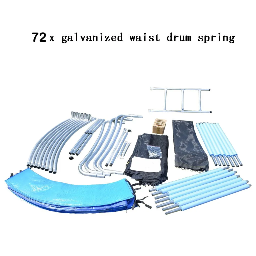 12ft Premium Trampoline With Safety Enclosure Net For Kids & Adults - onlinemegasale.com