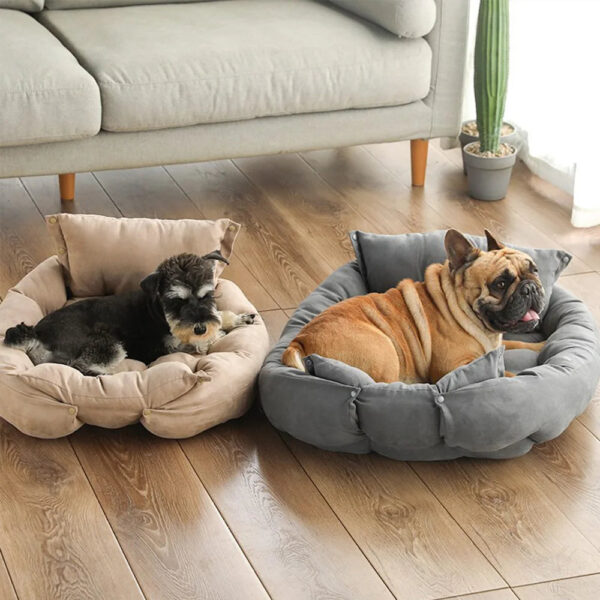 Warm Dog Bed Sofa – Soft Cushion for Pets