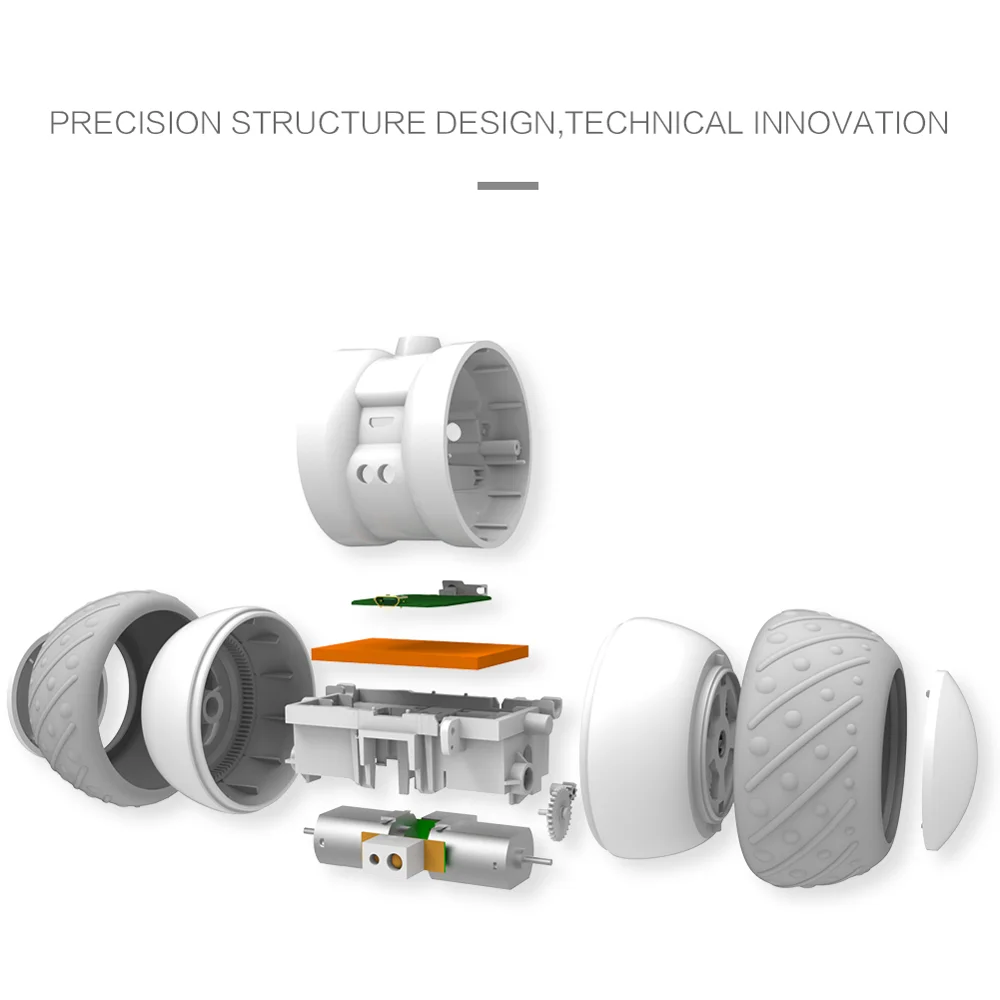 Smart Interactive Rotating Funny Game Cat Toy LED Light-Feather Ball - onlinemegasale.com