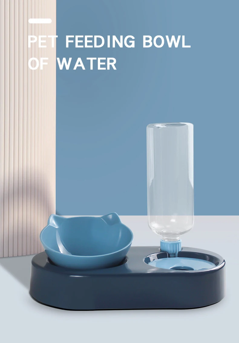 Pet Food Feeding Bowl Drinking Fountain Automatic Feeder Multifunction Bowl - onlinemegasale.com