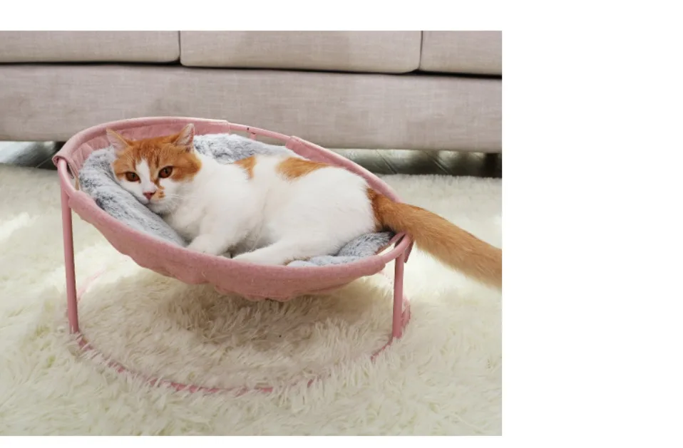 Pet Hammock Cats Beds Indoor Cat House Mat Warm Small Bed Kitten - onlinemegasale.com