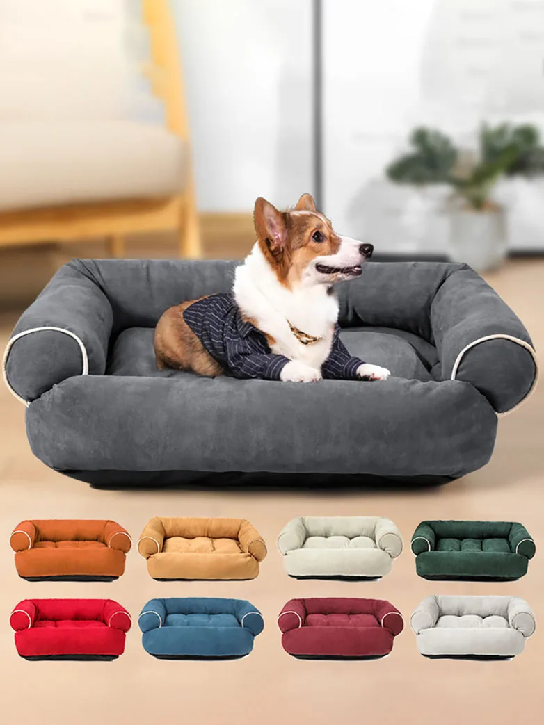 Warm Luxury Sofa Soft Dog Bed - onlinemegasale.com