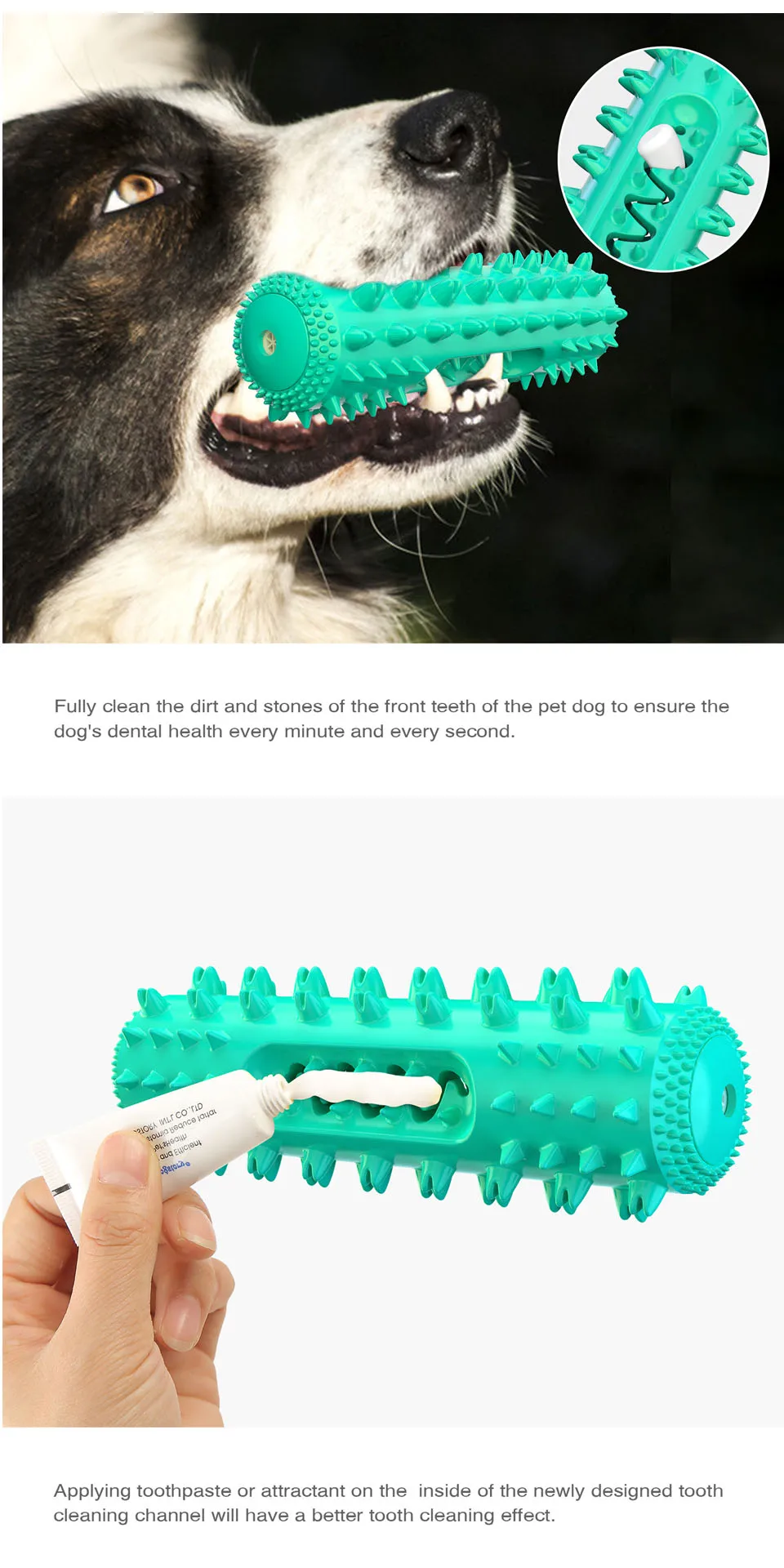 Dog Toothbrush Dental Care Molar Chewbrush - onlinemegasale.com