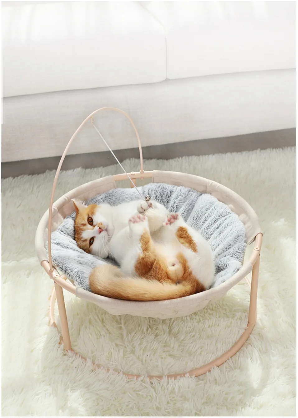 Pet Hammock Cats Beds Indoor Cat House Mat Warm Small Bed Kitten - onlinemegasale.com