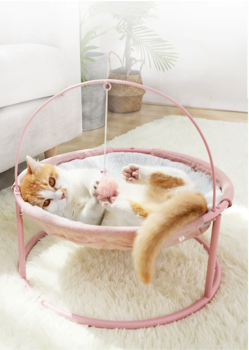 Pet Hammock Cats Beds Indoor Cat House Mat Warm Small Bed Kitten - onlinemegasale.com