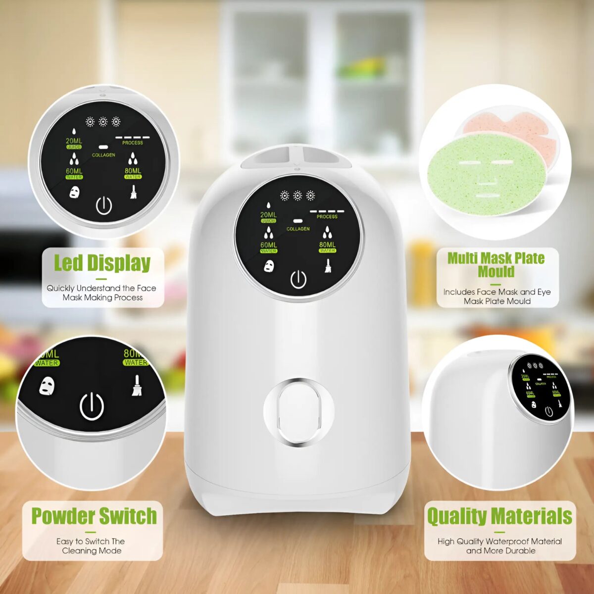 Facial Mask Machine Collagen Fruit Vegetable DIY - onlinemegasale.com