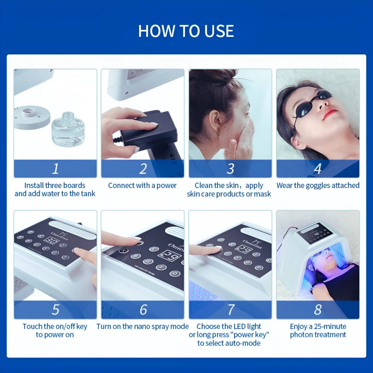 LED Light Therapy Machine for Skin Rejuvination - onlinemegasale.com