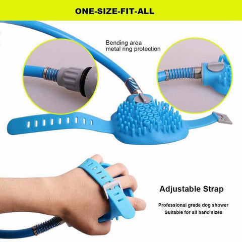 Pet Bathing Tool Comfortable Massager Shower Tool Bath Dog Brush - onlinemegasale.com