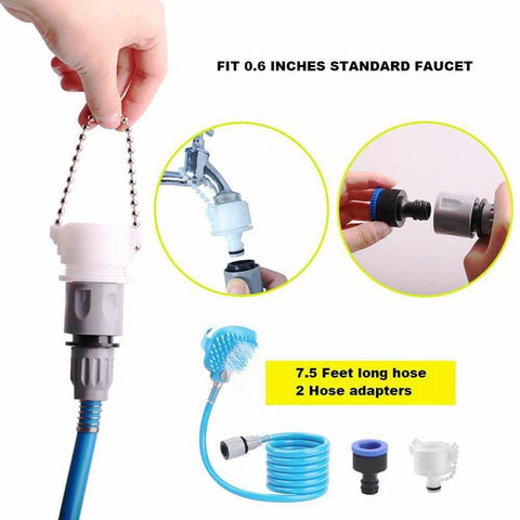 Pet Bathing Tool Comfortable Massager Shower Tool Bath Dog Brush - onlinemegasale.com