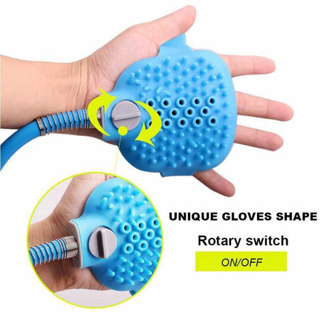 Pet Bathing Tool Comfortable Massager Shower Tool Bath Dog Brush - onlinemegasale.com