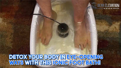 Ion Pure - Professional-Grade Ionic Detox Foot Bath - onlinemegasale.com Ion Pure Detox GIF