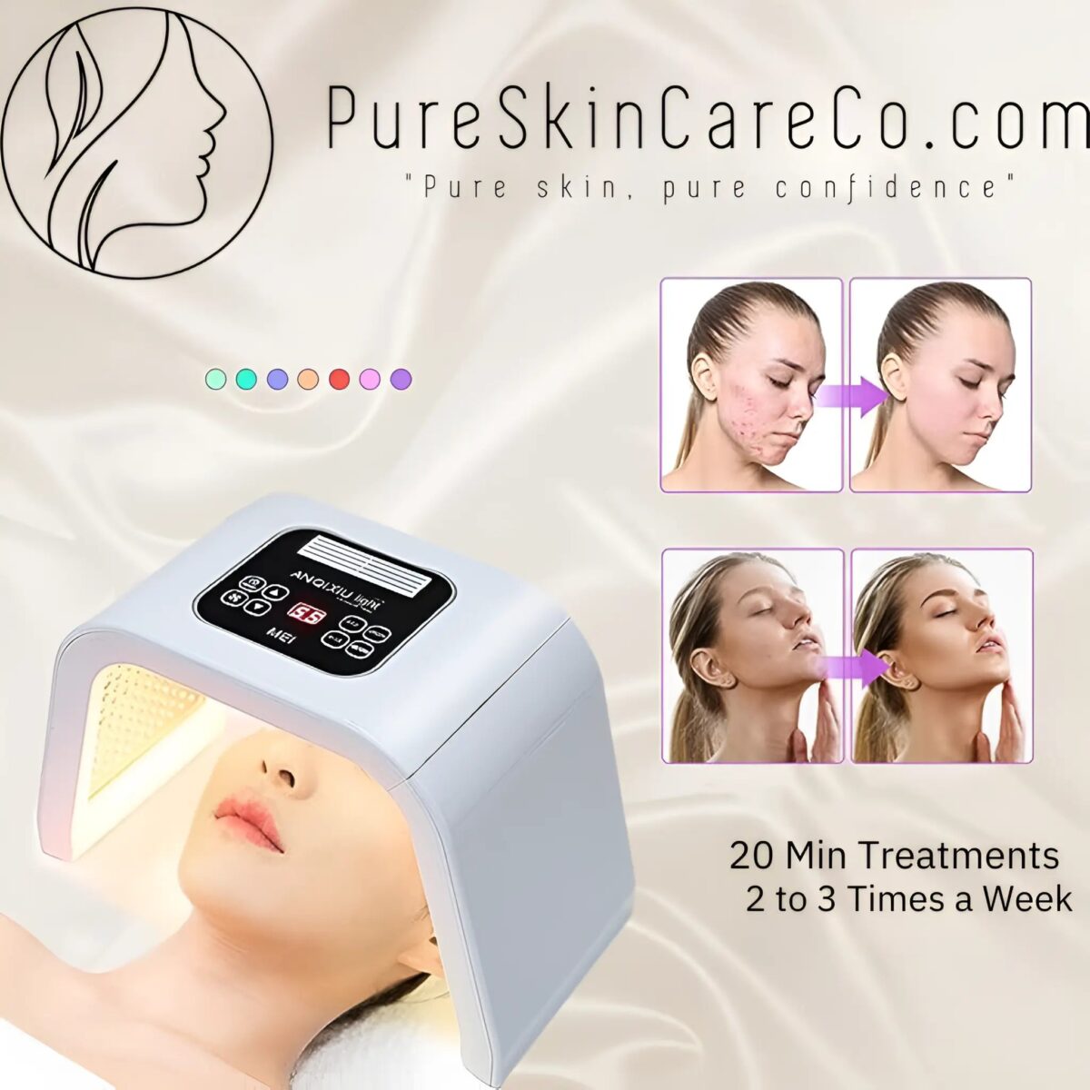 LED Light Therapy Machine for Skin Rejuvination - onlinemegasale.com