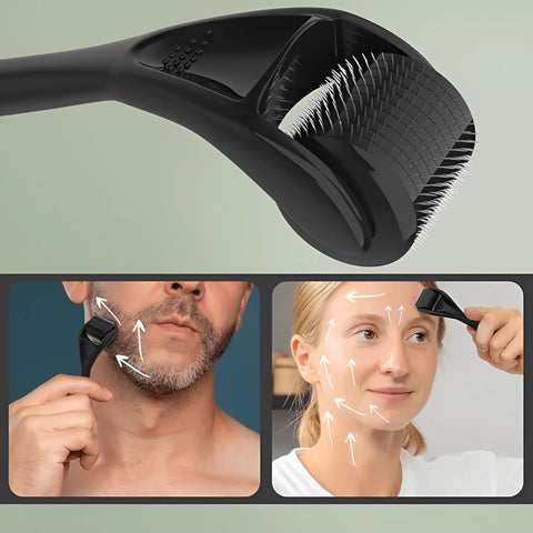 Skincare Derma Roller for Face & Scalp Promotes Collagen Production - onlinemegasale.com