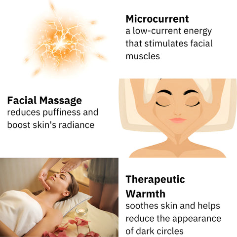 Microcurrent Face Massager Roller - Skin Tightening & Rejuvenation Tool - onlinemegasale.com