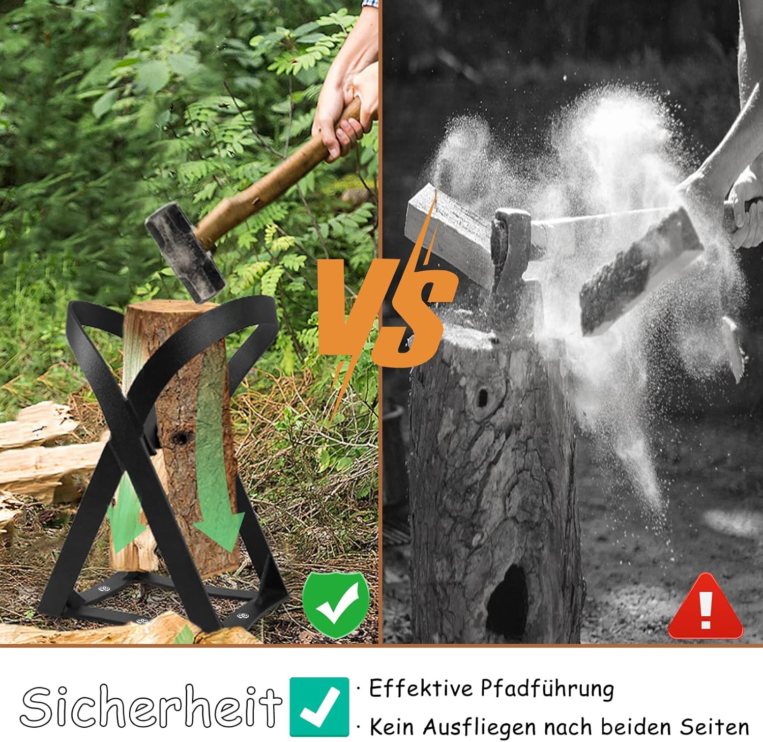 Foldable Log Splitting Tool - onlinemegasale.com