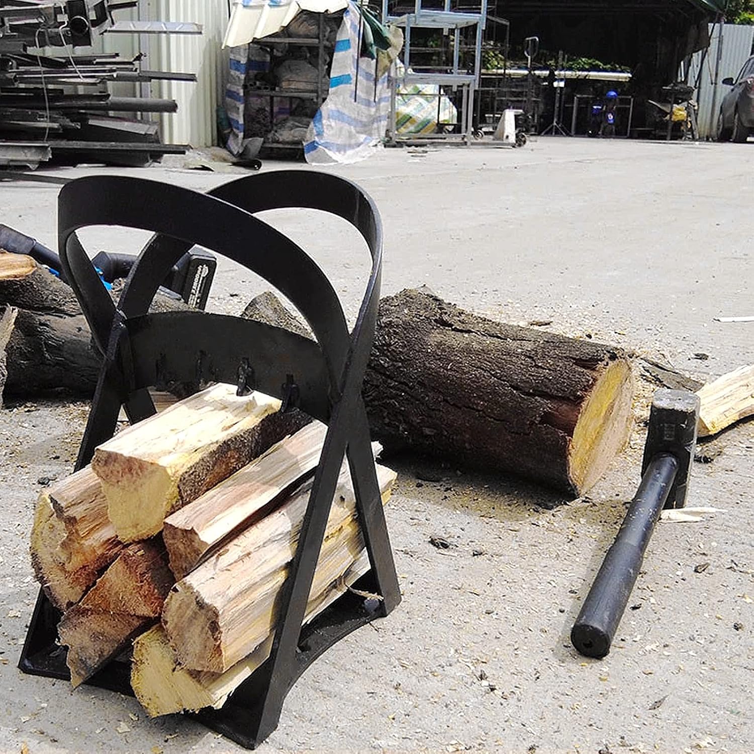Foldable Log Splitting Tool - onlinemegasale.com