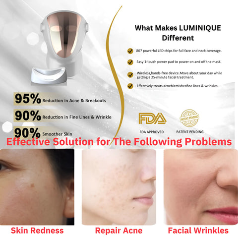 LED Therapy Mask For Healthy Looking Skin - onlinemegasale.com