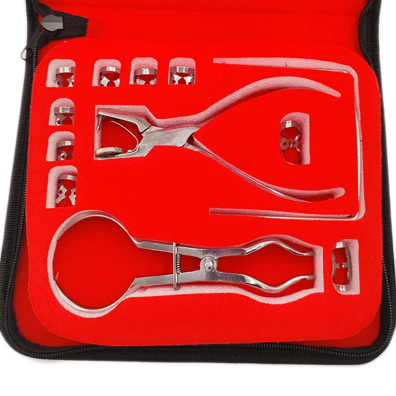 Dentistry Dam Hole Puncher Set With Leather Bag Pliers For Dentist Perforator Rubber Orthodontic Dental Tools Dam Clip - onlinemegasale.com Dentistry Dam Hole Puncher Set With Leather Bag Pliers For Dentist Perforator Rubber Orthodontic Dental Tools Dam Clip - onlinemegasale.com