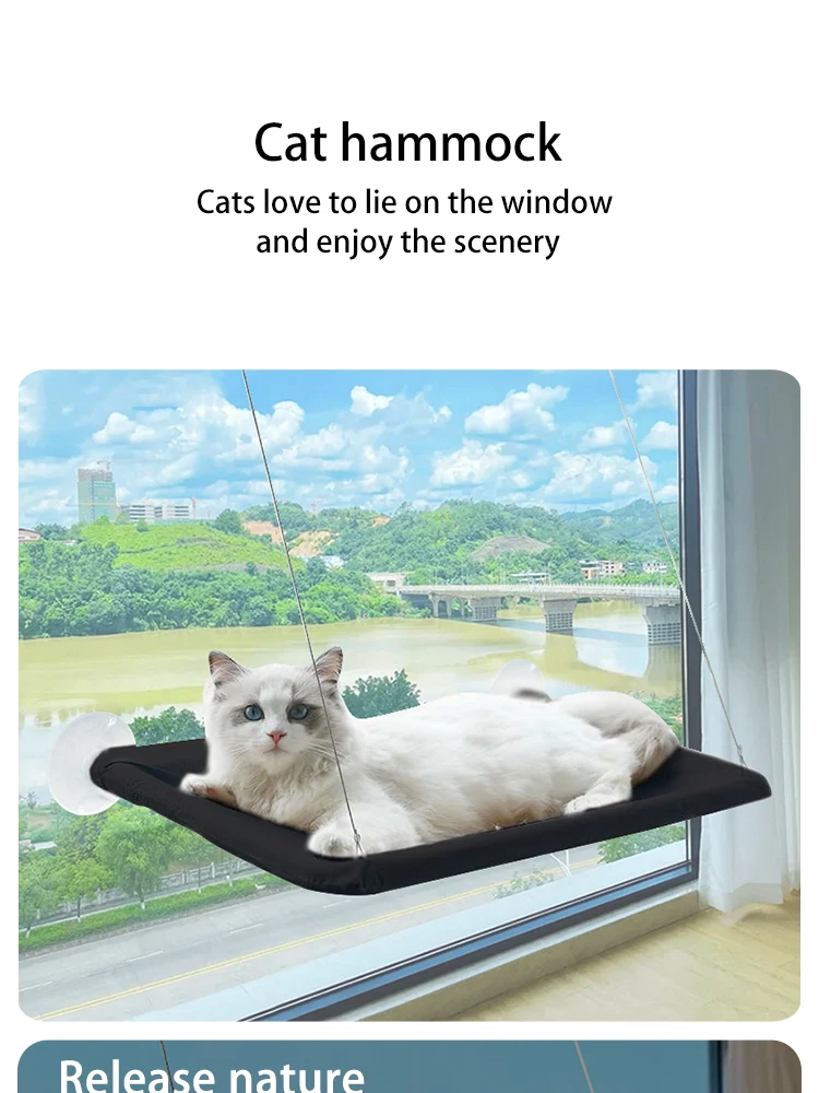 Ultra-Soft Cat Window Hammock - onlinemegasale.com