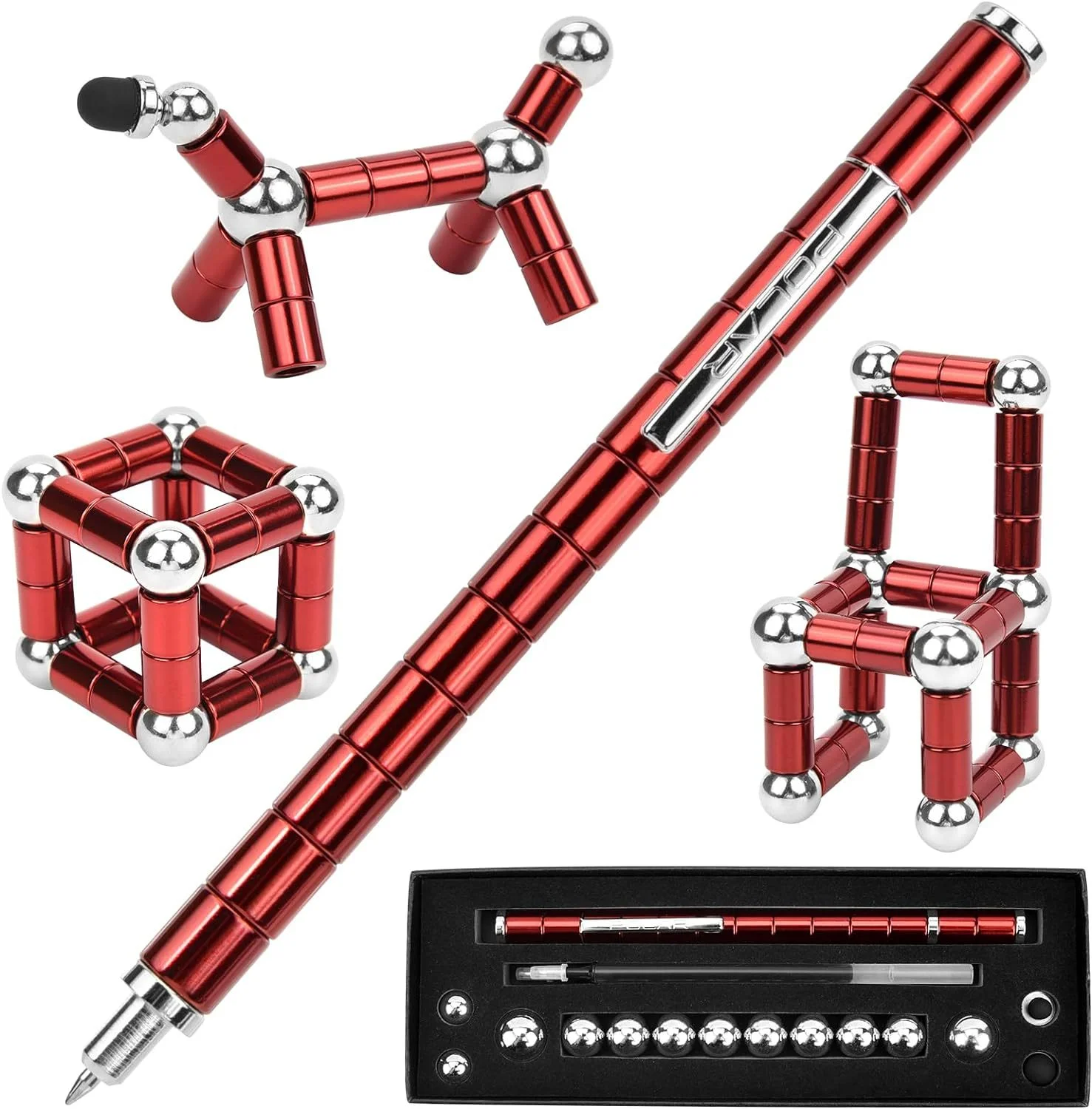 Decompression magnetic pen, fidgeting magnetic pen, multifunctional novel pen for relieving fidgety pressure, a gift for friends - onlinemegasale.com