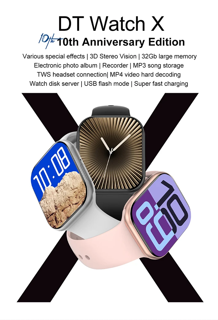 New Series 10 For Apple Watch 10 GPS Smart Watch 16G Memory Music Video NFC Bluetooth Call Waterproof Smartwatch For Android IOS - onlinemegasale.com