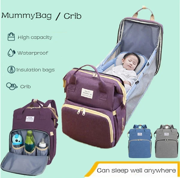 Portable Baby Folding Bed Travel Bag - onlinemegasale.com