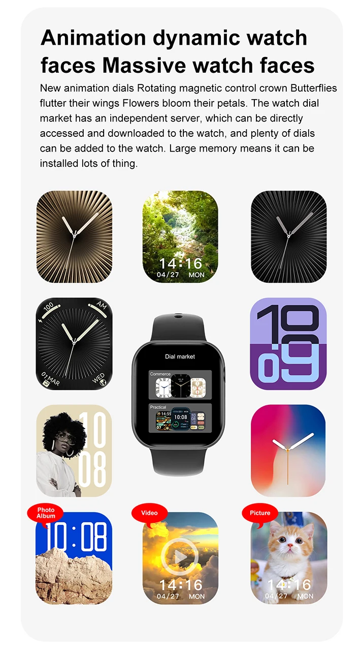 New Series 10 For Apple Watch 10 GPS Smart Watch 16G Memory Music Video NFC Bluetooth Call Waterproof Smartwatch For Android IOS - onlinemegasale.com