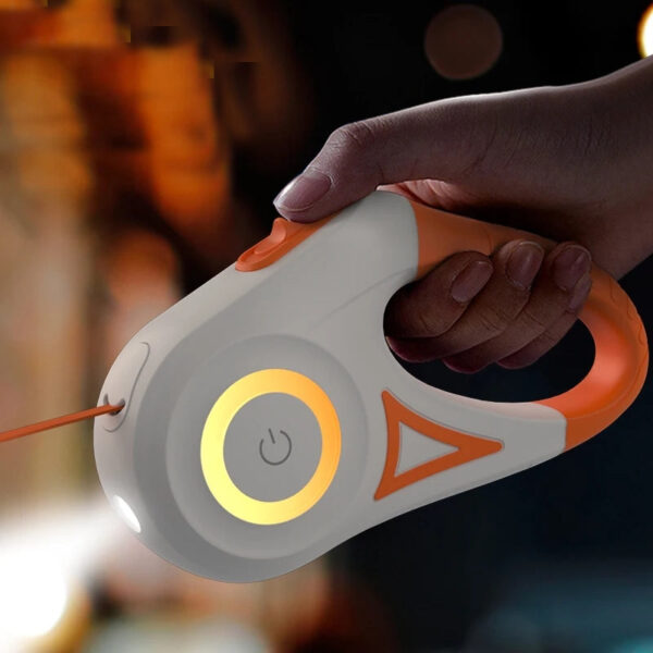 5M Automatic Retractable Dog Leash with LED Light