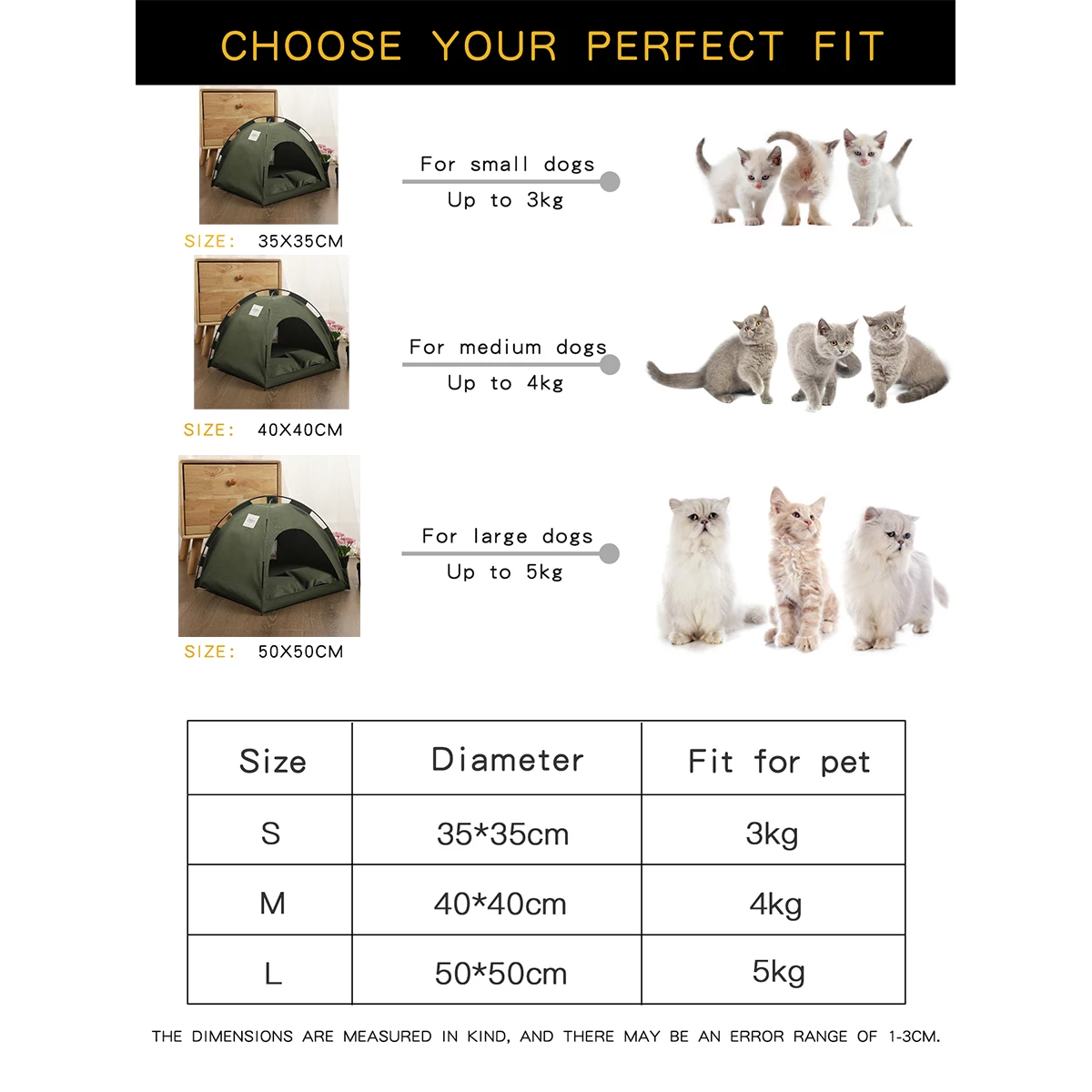 Warm Pet Tent Bed for Cats - onlinemegasale.com Warm Pet Tent Bed for Cats - onlinemegasale.com