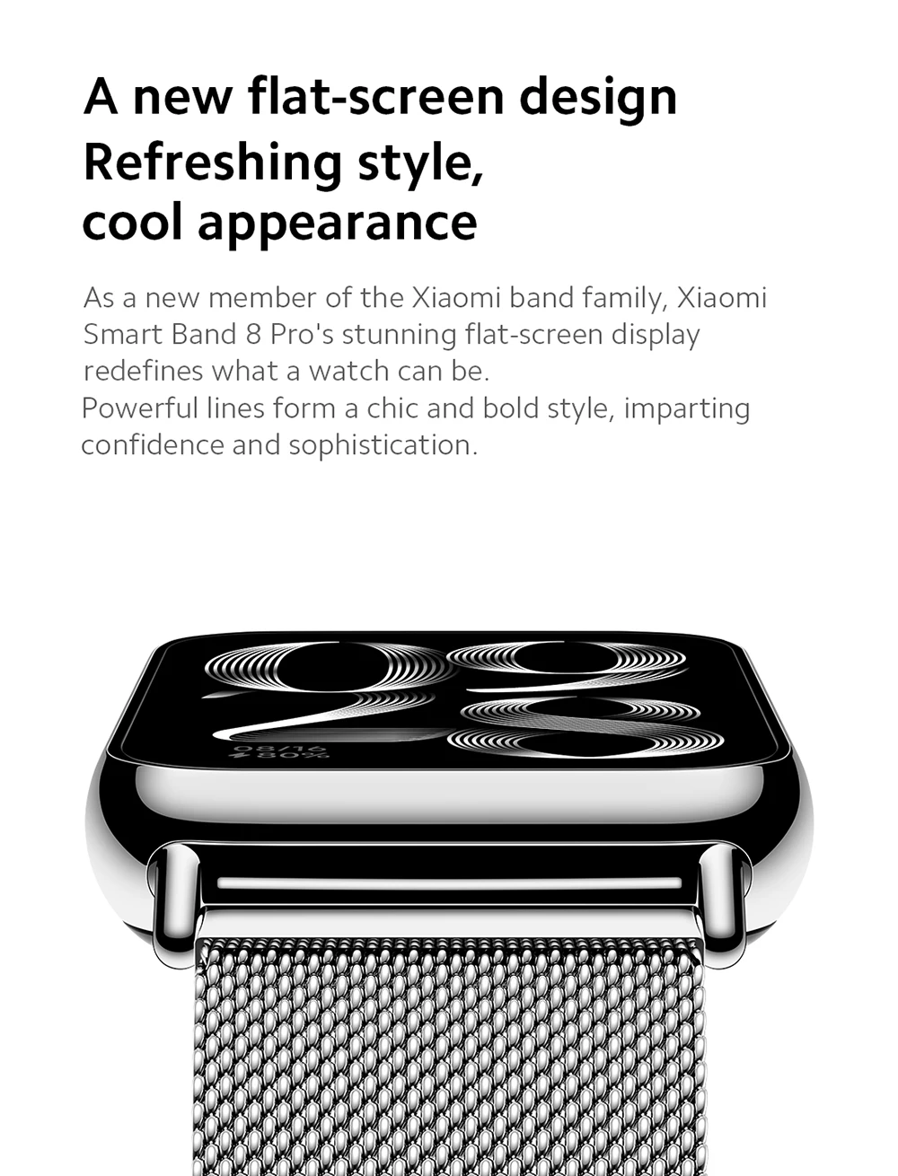 New world Premiere Global Version Xiaomi Smart Band 8 Pro 1.74”AMOLED display Built-in Up to 14-day battery life 5ATM Water - onlinemegasale.com
